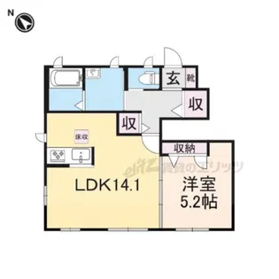 モン・ヴェールH【1階】の間取り
