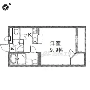 レオパレスメゾンイーストタウン【208号室】の間取り