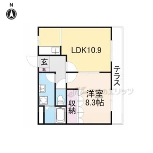 グランドソレーユ【101号室】の間取り