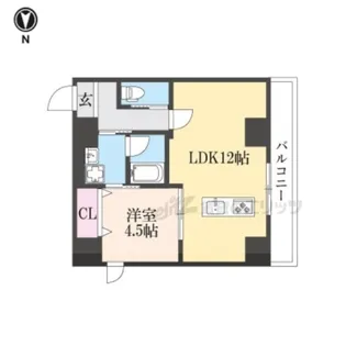 HALE LUANA東山【201号室】の間取り