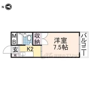 マルエスマンション【2階】の間取り