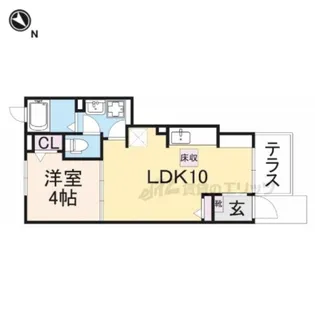 フォンテーヌ N??【1階】の間取り