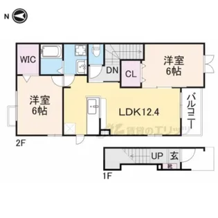 ジュピター【202号室】の間取り