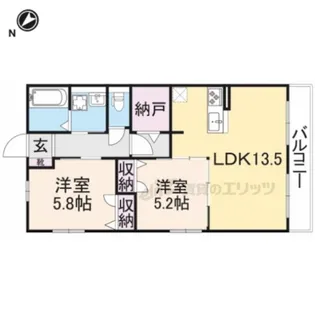EDEN【202号室】の間取り