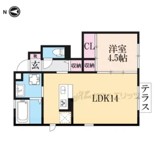 メゾン ラ・セーヌ【1階】の間取り
