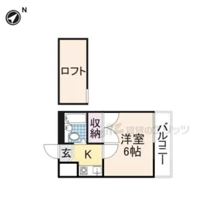 シティパレス生駒東松ヶ丘P2【204号室】の間取り