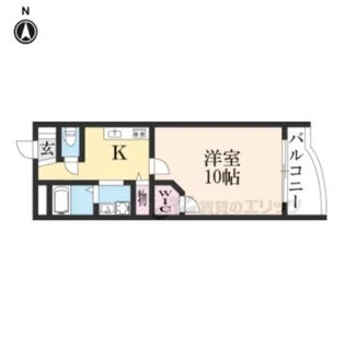 ルーエ辻久【308号室】の間取り