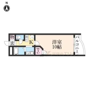 ルーエ辻久【208号室】の間取り