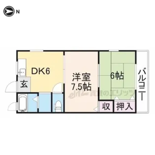 プレアール南住吉【2階】の間取り