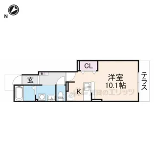 プレシャスコート【102号室】の間取り
