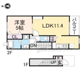 プラシード【2階】の間取り