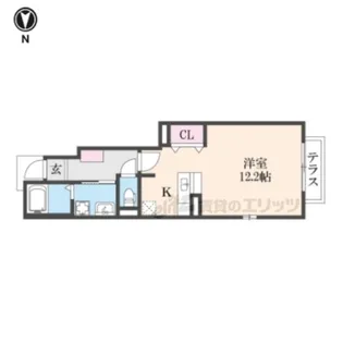 グレイス メゾン 郡津【1階】の間取り