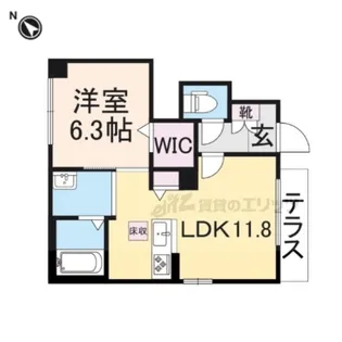 シャーメゾン ヴィオレッタ【101号室】の間取り