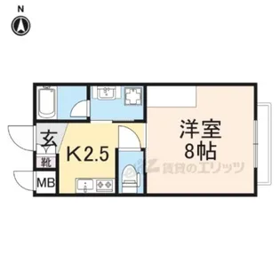 クラウディア長尾【3階】の間取り