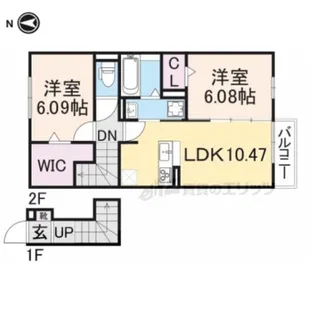 レジデンス天理五番街【2階】の間取り