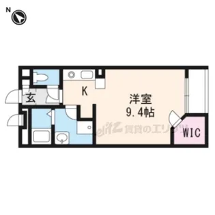 1Kの間取り画像