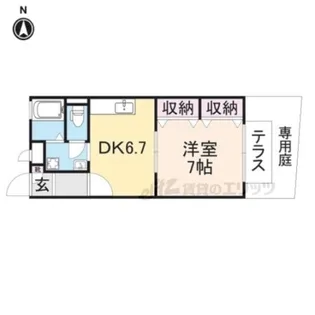 サニーハウスタムラ【1階】の間取り