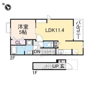 セレノ 福満【2階】の間取り