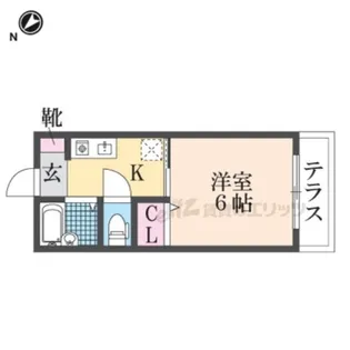 CASTLE COURT【201号室】の間取り