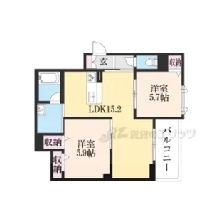 ShaMaison嵐山華【201号室】の間取り