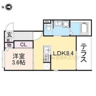 IMA Studios京都椥辻【3階】の間取り