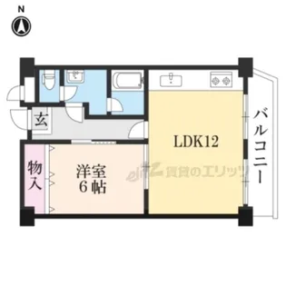 コーポ清水【307号室】の間取り