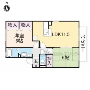 エスポワール【2階】の間取り