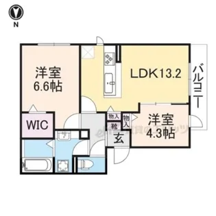 Padre【302号室】の間取り
