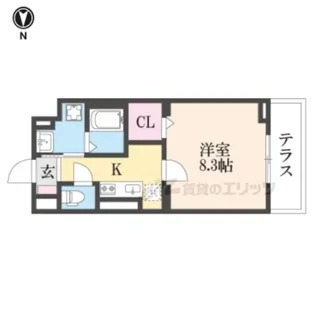 ブルック ブリーズ【1階】の間取り