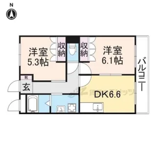 セカンド・パレス【205号室】の間取り