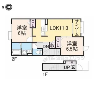 グラシアス【2階】の間取り