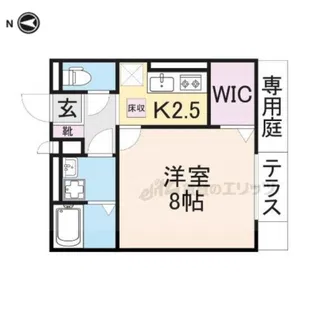 ヴェルデ【105号室】の間取り