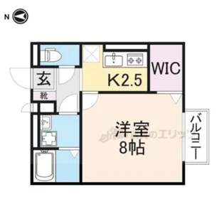 ヴェルデ【202号室】の間取り