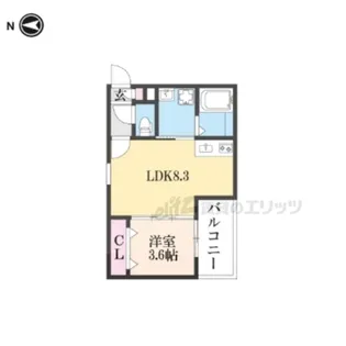 ジーメゾン伏見エルデ【2階】の間取り