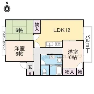 リバーシャトルABC【2階】の間取り