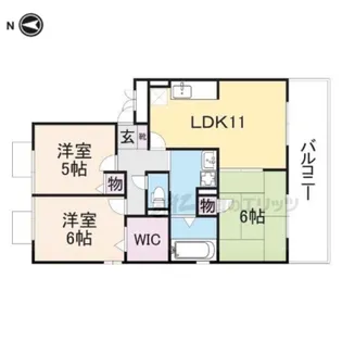 ソシア A棟B棟【B302号室】の間取り