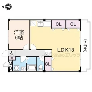 ライフ・イックス【1階】の間取り