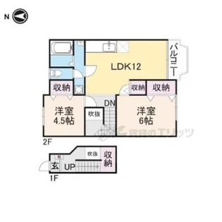 セゾン・イックス【2階】の間取り