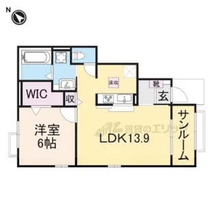 Y'SアーバンK【1階】の間取り