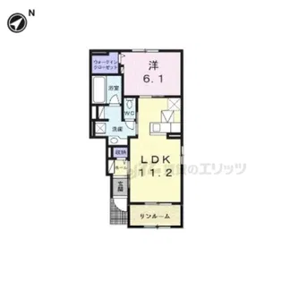 ファミール菅【1階】の間取り