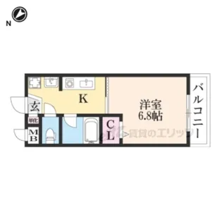 メゾン小西梅影Ⅴ【3階】の間取り