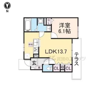 ルナ ハイツ?【1階】の間取り