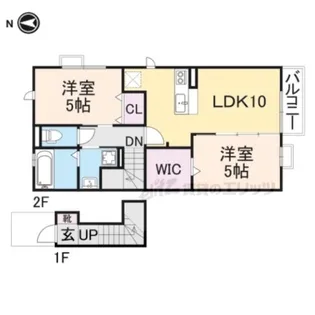 ドミール・エビス?【2階】の間取り
