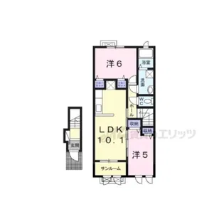 クラール リヒト【2階】の間取り