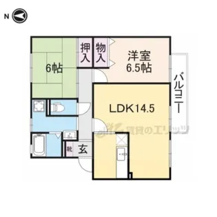 ベルメゾン大幸B【2階】の間取り