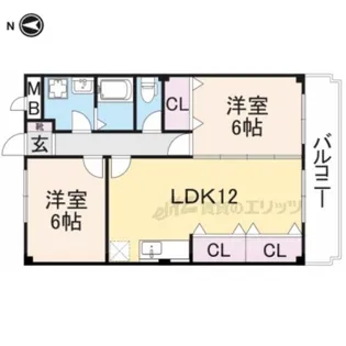 サンモール【202号室】の間取り