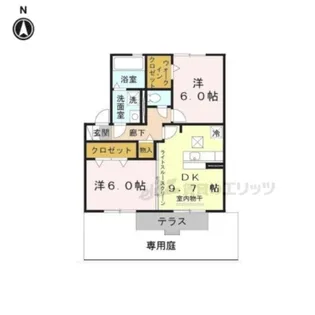 オーカー【101号室】の間取り