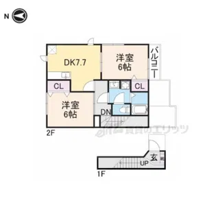 サンセール【2階】の間取り