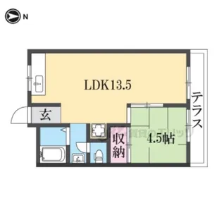 コーポ三樹【101号室】の間取り