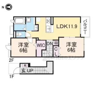 ミルト・ブリーゼ【2階】の間取り